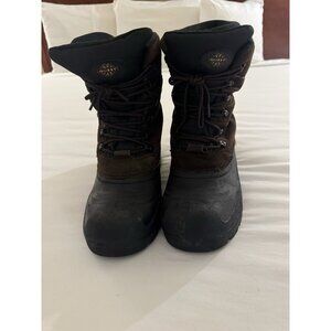 Quest Mens PAC Snow Winter Boots Brown Suede Lace Up Thinsulate Ultra US sz 10